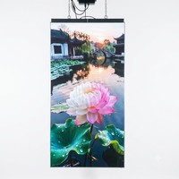 Pantalla LED Ultrafina para Interiores de 33 mm, Cartel Digital de Pared, Texto, Gráficos, Animación, Publicidad OEM, Alto Brillo
