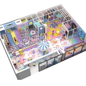 Peralatan taman hiburan dalam ruangan anak-anak, taman bermain dalam ruangan interaktif dengan trampolin - Product Image 5