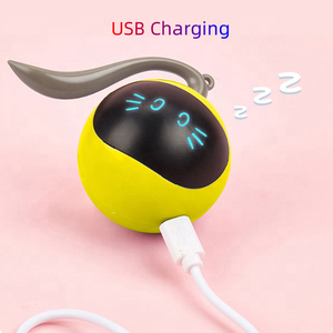 Penjualan Terbaik 2024 bola kucing otomatis berputar listrik USB interaktif mainan kucing - Product Image 3