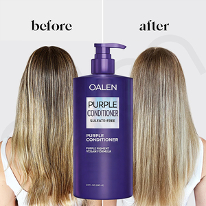 <span class=keywords><strong>Acondicionador</strong></span> Semipermanente <span class=keywords><strong>Morado</strong></span> que Neutraliza los Tonos Amarillos y Anaranjados, Limpia y Acondiciona Suavemente para Cabello Rubio, Plateado y Gris - Product Image 3