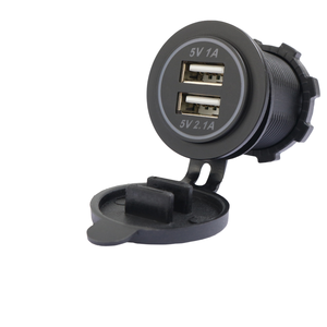Chargeur de voiture <span class=keywords><strong>USB</strong></span> Type <span class=keywords><strong>C</strong></span> 12-24V, chargeur rapide AFC avec cache anti-poussière, indicateur LED et Wi-Fi intégré - Product Image 2