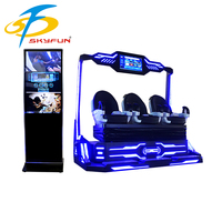 VR Game Machine 9D VR Theme Park Equipo de Cine de realidad virtual que funciona con monedas al aire libre para entretenimiento educativo para VR