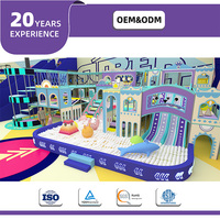 QiaoQiao 2290 m² équipement de terrain de jeu intérieur coloré commercial à grande échelle pour enfants labyrinthes durables et structures de jeu à vendre