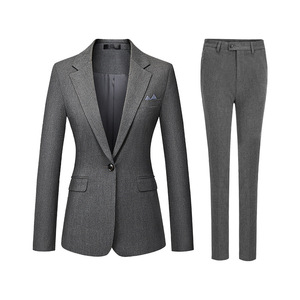 Unisex Stretch Suit Set Professional Formal Wear Work Uniform Nylon Fabric KSL-6693 - Product Image 5