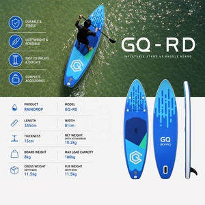 Tabla de Paddle Inflable Portátil, Tabla <span class=keywords><strong>SUP</strong></span> Estable para Deportes en Lagos, Océanos y Ríos, Carga Máxima de 180 kg - Product Image 1