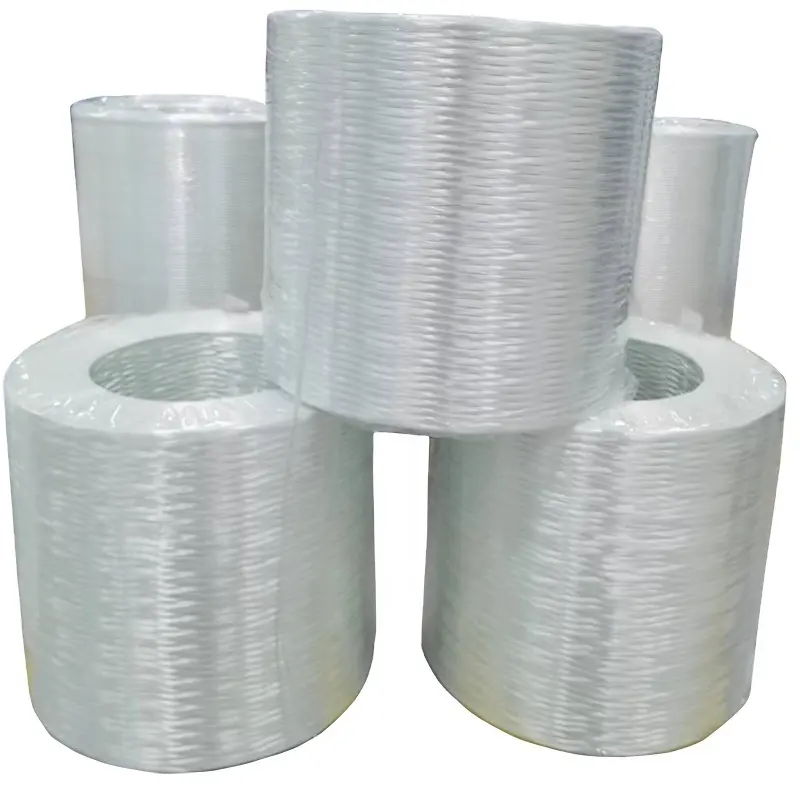 Penjualan terlaris filamen berliku digunakan 1200/2400 tex serat kaca langsung keliling dengan beberapa resin
