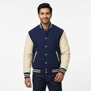 High Quality Letterman Varsity <b>Jackets</b> Wool Body Genuine Leather Sleeves Winter Wear <b>Smart</b> and Stylish Men's <b>Jacket</b> 2025 - Product Image 1