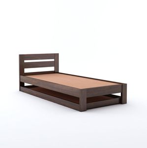 Premium Solid Sheesham Wood <b>Single</b> <b>Bed</b> <b>with</b> Pull-Out Trundle <b>Storage</b>, Modern Wooden <b>Bed</b> Frame <b>with</b> Slatted Headboard Furniture - Product Image 3