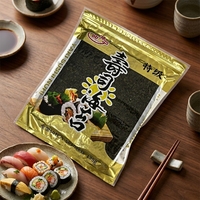 Nori de sushi de qualité supérieure, directement de l'usine, algues marines fraîches séchées et grillées