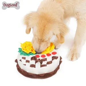 生日蛋糕形状圆形宠物狗鼻塞垫训练，狗宠物饲料鼻塞垫
