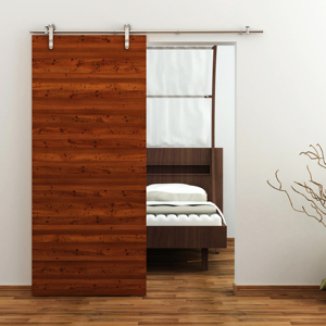 Hot hiện đại phong cách Châu Âu SS304 mặt gắn kính gỗ trượt Barn Door phần cứng - Product Image 2