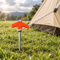 Piquets de tente à visser, ancres de sol pour camping, auvent, jardin, patio, pelouse, extérieur, plage, cour et autres utilisations