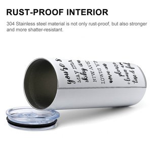 Stainless Steel Tumbler 20oz Vacuum <b>Insulated</b> Straight <b>Cup</b> Custom Sublimation DIY Blank - Product Image 3