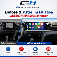 Système de navigation GPS pour Toyota Camry 2024, écran tactile HD 12,3 pouces, Android Auto sans fil, CarPlay, radio stéréo Bluetooth