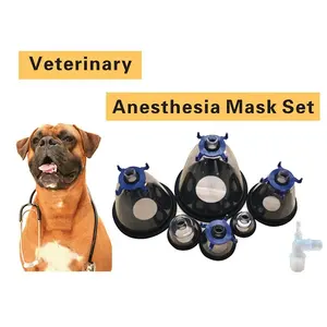 Masker terapi nebulasi oksigen anjing peliharaan masker hewan anestesi hewan - Product Image 3
