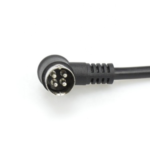 工厂定制 DIN 4P 转 2Pin 压接式接线端子连接器电缆 - Product Image 2