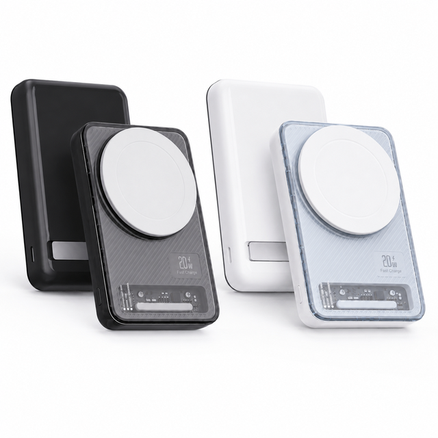 Magnetic Power Bank 10000mAh Portable Charger Compact Fast Charging Power Bank Skin-Friendly and Durable Design for Travel