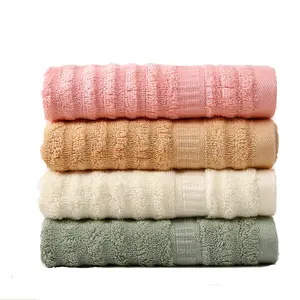 Fabricants vente en gros serviette en bambou pour laver le visage de la maison serviette de bain, serviette de bain, assurance de chute d'eau, serviette de cadeau publicitaire