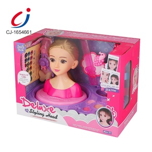 Muñeca de Moda Chengji para Niñas, Juego de Disfraces, Maquillaje, Salón de Cosmética, Juguete de Entrenamiento de Peinado, Cabeza de Muñeca - Product Image 5