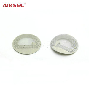 Etiqueta Suave RF <span class=keywords><strong>Airsec</strong></span> EAS de 4x4cm, 8.2mhz, Etiqueta Antirrobo con Código de Barras para Supermercado - Product Image 2