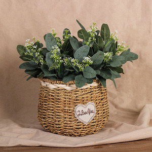 DREAユーカリの茎、シルバーダラー人工グリーンリーフ、葉の茎、植物の枝、結婚式、家のテーブルデコレーション用 - Product Image 3