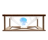 Kit d'expériences scientifiques pour enfants : Pyramide 3D holographique en bois à projection directe, jouet éducatif DIY pour étudiants, amusant, pour l'apprentissage des sciences, pour les 5-13 ans