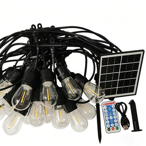 Guirnalda de Luces Solares S 14 para Exteriores, Impermeables, con Certificación CE, para Centros de Mesa de Boda, Decoración de Jardín - Product Image 1