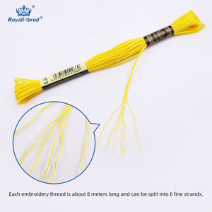 <span class=keywords><strong>8</strong></span> pièces bricolage haute couleur fixe point de croix Crochet motif broderie à la main couture câblage ensemble mercerisé coton tricot - Product Image 5