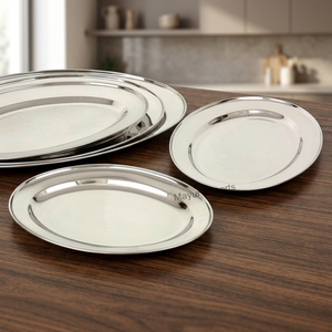 Assured Quality Commercial Grade Stainless Steel Serving Tray Encaustic Finish Dishwasher Microwave Safe for Home Hotel Catering - Product Image 4