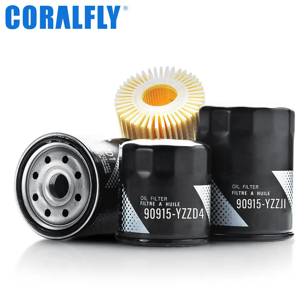 Coralfly car oil filter 90915-91058 90915-yzza3 90915-10001 90915-YZZE1 used for toyota car