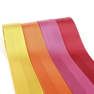 도매 낮은 Moq 인쇄 폴리 에스테르 짠 웨빙 사용자 정의 끈 나일론 탄성 웨빙 가방 스트랩 용 - Product Image 6