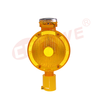 Meilleur prix, cône de signalisation routière à LED clignotante, alimenté par énergie solaire, rechargeable, en matériau PC ABS, ambre rouge, pour routes urbaines