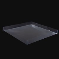 Boîte de rangement transparente en plastique PET PVC pliable pour outils et produits ménagers avec logo personnalisé
