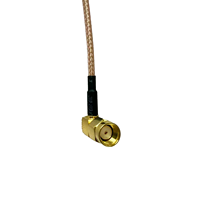 Câble coaxial RP SMA-J-RG316-RP SMA-JW RG316, assemblage direct usine, RP SMA mâle vers RP SMA mâle coudé
