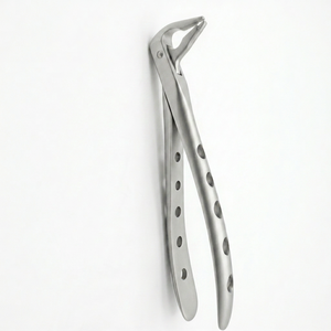 Forceps d'extraction dentaire pour premolaire inférieur à surface mate et préhension profonde, modèle anglais, instrument chirurgical en acier inoxydable - Product Image 1