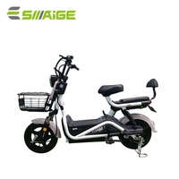 Moto électrique portable certifiée CEE avec siège arrière pour enfants, vélo électrique simple
