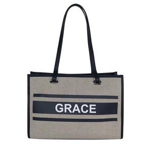 Luxury Women Canvas <b>Tote</b> <b>Bags</b> Fashion Designer Handbags Shoulder Crossbody <b>Extra</b> <b>Large</b> Non Woven Handle - Product Image 3