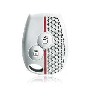 Porte-clés en silicone pour <span class=keywords><strong>clé</strong></span> de voiture, 2 boutons, pour Renault Duster Clio DACIA 3 <span class=keywords><strong>Twingo</strong></span> Logan Sandero Modus pour Nissan - Product Image 2