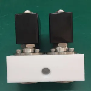 Válvula Solenoide anticorrosiva, cuerpo de PTFE, serie ZCF-5JC, 3 vías