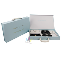 Tragbare Starre Karton-Minikoffer-Box mit Individuellem Logodruck und Griff für Wimpernaufbewahrung und Geschenkverpackung