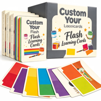 Cartes flash de vocabulaire en papier personnalisées OEM avec images et phrases pour l'apprentissage des langues, jouet éducatif et cadeau