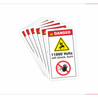 AGS E23 Autocollant adhésif de protection ESD, bracelet antistatique, connecteurs de masse pour talon, finition mate, étanche, anti-rayures, résistant à la chaleur