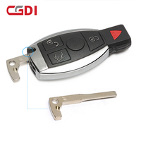CGDI W221/W211/W210/W203/W208 스마트키 (레드닷 패닉 기능 포함) 315MHz 433MHz 자동 주파수 변환 벤츠 블랙 3버튼