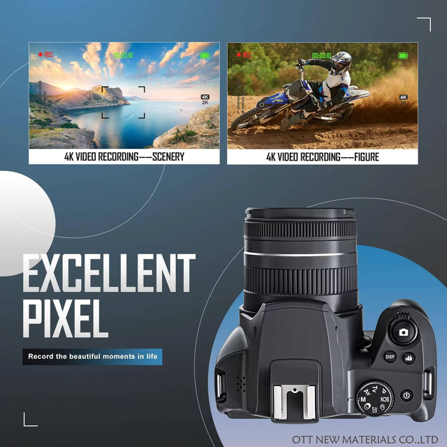 High Premium 64MP DSLR Photography Camera with SD Card 4K Video & Image Stabilization
