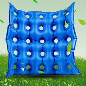 เบาะรองนั่งพีวีซีแบบเป่าลมทรงสี่เหลี่ยมสีทึบสำหรับผู้สูงอายุใช้ในสำนักงานพร้อมช่องลมและรูระบายอากาศ - Product Image 2