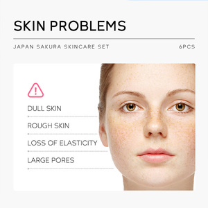 Ensemble de soins de la peau de haute qualité en gros Sakura crème hydratante nourrissante pour le visage ensemble de produits de soins de la peau 6 pièces - Product Image 2