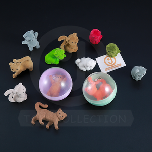 ของเล่นแคปซูลพลาสติกสำหรับแคปซูลหยอดเหรียญขนาด 2 นิ้ว ตุ๊กตาสัตว์จิ๋วพร้อมตุ๊กตาแมวน่ารักสำหรับเด็ก - Product Image 3