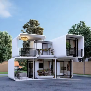 Casa Cápsula Moderna de Acero Prefabricada, Expandible, Plegable, Contenedor de Envío de Lujo, Completamente Amueblada, Portátil e Impermeable - Product Image 1