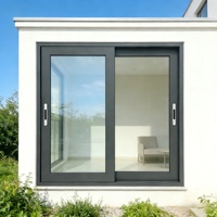 Ventana Corredera de PVC, Doble Acristalamiento, Vidrio Low-E, Aislamiento Térmico, Insonorizada, Ventanas Correderas Horizontales de Vinilo para el Hogar