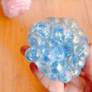 Style Colorful <b>Beads</b> Squeeze Toy Handmade Ball Rattle Ball Burst Ball Sound Control Stress Relief Vent Ball Mixed Style - Product Image 3